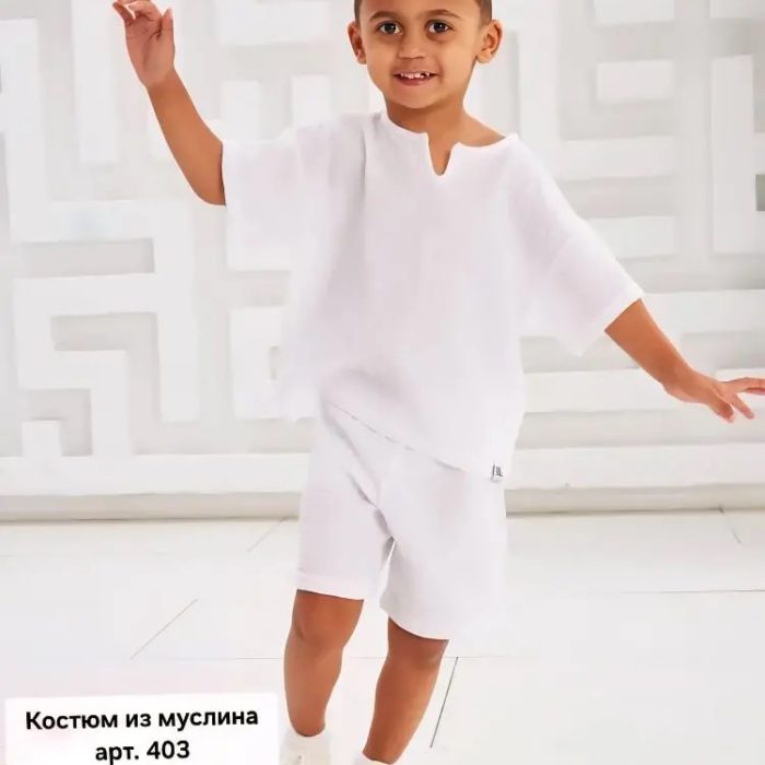 Костюм из муслина Мариэла (белый)(3 шт*550руб)
