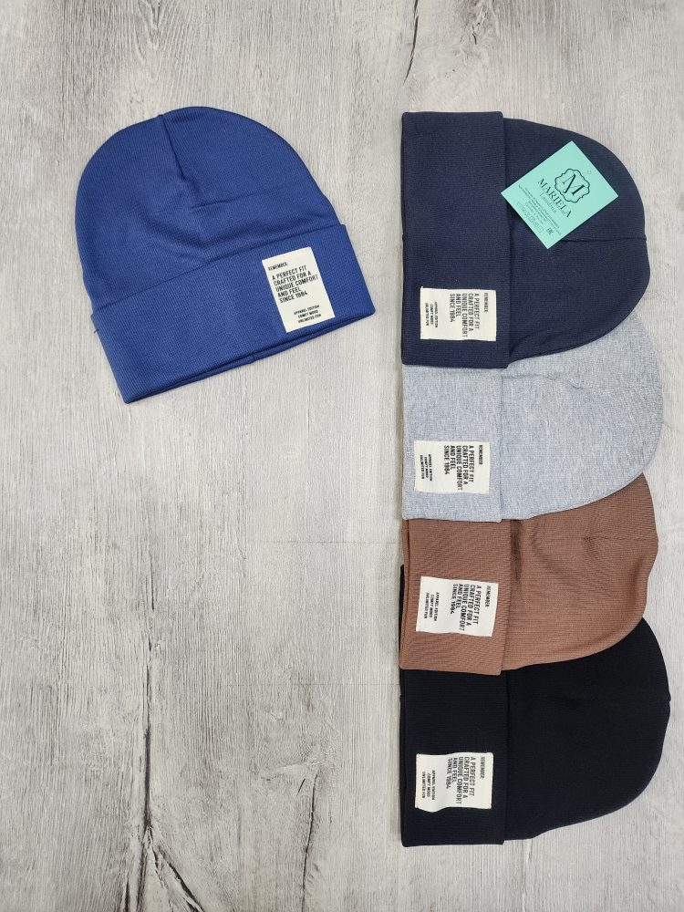 Шапка Мариэла трикотажная с отворотом (5шт*250р) (Копировать)